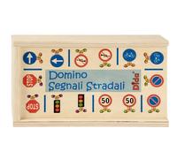 Dida - Explore Les Signaux Routiers: Jeu de Domino en Bois, 28 Pièces Colorées, Jeu Éducatif de Table pour Enfants de 4-7 Ans - Apprendre en Jouant!