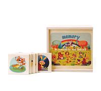 Dida - Memory Concert dans la Forêt: Jeu de Mémoire et d'Association Montessori, Mémo Animaux, 24 Cartes en Bois à Apparier, pour Enfants de 2-4 Ans, Jeux Éducatifs de Table