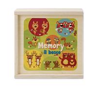Dida - Memory La Forêt: Jeu de Mémoire et d'Association Montessori, Mémo Animaux, 24 Cartes en Bois à Apparier, pour Enfants de 2-4 Ans, Jeux Éducatifs de Table