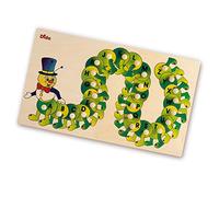 Dida - Puzzle Alphabet Chenille - Puzzle en Bois Enfant - Jeu Educatif Alphabet avec 26 Lettres