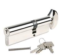 DIDA Serrure à cylindre Euro 90 mm - Verrou à cylindre UPVC avec 3 clés anti-crochetage - Haute sécurité BS EN 1303:2005