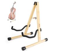 DIDA Support pour violoncelle avec support pour archet - En bois - En forme de A - Avec mousse rembourrée - Convient pour 1/2, 3/4, 7/8, 4/4 - Support de violoncelle pour la maison et l'affichage de