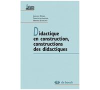 Didactique En Construction, Constructions Des Didactiques