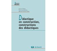 Didactique en construction, constructions des didactiques