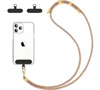 DiDaDi Chaîne de téléphone Portable Universelle à Porter Autour du Cou, Convient à Tous Les Smartphones, Cordon de téléphone Portable avec 2 Coussinets Compatible avec Tous Les Smartphones