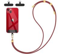 DiDaDi Chaîne de téléphone Portable Universelle à Porter Autour du Cou - Convient pour Tous Les Smartphones - Cordon Porte-clés avec 2 Coussinets - Compatible avec Toutes Les lanières de Smartphone