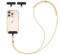 DiDaDi Chaîne de téléphone Portable Universelle à Porter Autour du Cou - Convient pour Tous Les Smartphones - Cordon Porte-clés avec 2 Coussinets - Compatible avec Toutes Les lanières de Smartphone