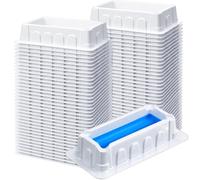 Didaey Lot de 100 réservoirs de réactifs de 10 ml, réservoir de pipette stérile à fond en V, emballé individuellement, compatible avec les pipettes simples et multicanaux pour laboratoire