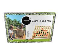 Didak Play- Jeu Puissance 4 géant en bois - 60x48x22 - Jouet pour Extérieur