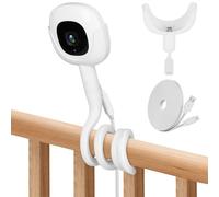 Didalo Support flexible compatible avec le moniteur de bébé Nanit Pro, le support de moniteur de bébé flexible se fixe aux étagères du berceau, sans outils ni dommages muraux (appareil photo non