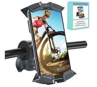 Didarenba Support Telephone Moto avec Serrage en 4 Points Fixation au Guidon Stabilite maximale Compatible avec Tous Les Smartphones Rotation a 360 Anti-Vibration