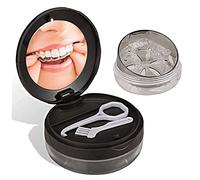 DIDATOOL Boîte de Prothèse Dentaire Étanche, Étui Portable pour Dentier avec Miroir et Outil de Retrait, Couche de Stockage Supplémentaire, Idéal pour les Voyages et Usage Quotidien (Noir)