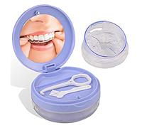 DIDATOOL Boîte de Prothèse Dentaire Étanche, Étui Portable pour Dentier avec Miroir et Outil de Retrait, Couche de Stockage Supplémentaire, Idéal pour les Voyages et Usage Quotidien (Violet)