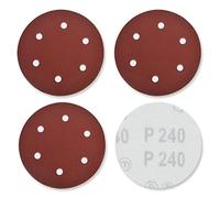 DIDATOOL Disque de Ponçage 225 mm, P40 à P400 Grain Papier pour Ponceuse, 40 Pcs 9 Pouces 6 Trous Papier Abrasif pour Ponceuse Girafe, Ponceuses de Murs et de Plafonds (P240,40PCS)