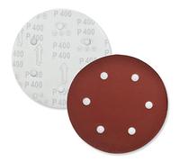 DIDATOOL Disque de Ponçage 225 mm, P40 à P400 Grain Papier pour Ponceuse, 40 Pcs 9 Pouces 6 Trous Papier Abrasif pour Ponceuse Girafe, Ponceuses de Murs et de Plafonds (P400,10PCS)