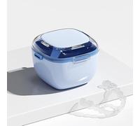 DIDATOOL Étui transparent pour prothèse dentaire avec panier de rinçage amovible, étui pour nettoyer, tremper, ranger les prothèses dentaires, protège-dents et dispositifs de retenue orthodontiques
