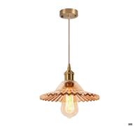Diday Lustre Suspension Vintage,Lampe Luminaire Industriel en Verre Abat-jour Design Parapluie E27 Plafonnier Rétro pour Salon