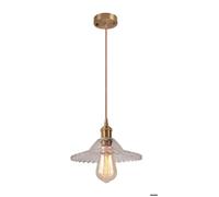 Diday Suspension Luminaire Industriel,Lustre Plafonnier Vintage Abat-jour en Verre Design Parapluie Style Nordique pour Salon Cafés