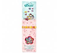 Diddl - Boîte de 12 Crayons à Papier avec Gomme - Crayons de Papier pour École, Dessin et Écriture, Coffret Cadeau Papeterie