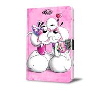 DIDDL - Journal secret Diddl - Journal Intime Rose avec Cadenas - Papeterie Mignonne pour Enfant ou Fan Nostalgique Années 90 - Cahier à Secrets à Cacher