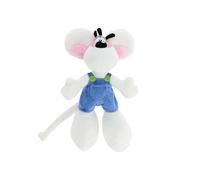 Diddl - Peluche en Salopette Bleue 20cm - Matière 100% Recyclée - Peluche Écoresponsable et Douce - Cadeau Nostalgie Enfant & Collection Années 90 - Cadeau Enfant et Adulte