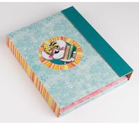 Diddl - Pochette Écriture avec Stylo à Encre Magique et Lumière Bleue - Bloc Notes, 8 Crayons de Couleur, Pochoir, Stickers - Kit Créatif Enfant