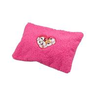 DIDDL - Pochette peluche Diddl - 23,5x1x16,5 cm - Pochette Rose En Matière Peluche Douce - Logo Cœur Avec Personnages Sur Le Devant - 1 Poche Zippée Pratique - Idéale Rangement