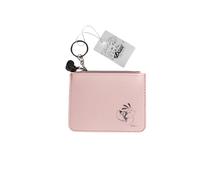 Diddl Porte-Monnaie Pochette Rose Rêverie, Polyuréthane, 13x10 cm, Fermeture Éclair avec Breloque et Anneau Porte-Clés, Idée Cadeau Fan Nostalgique des Années 90