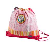 Diddl Sac de Gym, Diddlina, Rose, A Cordon, Motif Fleurs et Rayures Orangées, Léger, avec Charm, Idéal Activités Sportives, Collection