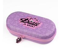Diddl - Trousse 3D 20x10x6 cm - Plumier Zippé Mauve et Rose - Logo en Relief 3D - Trousse À Crayons avec Filet Intérieur pour Deuxième Poche - Idéale École et Loisirs