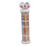 Diddl - Trousse 3D Trousse Tube avec Tête en Relief - 12 Crayons de Couleur Inclus - Accessoire Scolaire Années 90 Original - Idée Cadeau Enfant & Fan Nostalgique Vintage