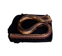Didgeridoo de voyage en forme de S en bois de Suar, fait à la main et peint à la main à Dotpoint, didgeridoo professionnel compact avec sac de transport