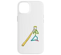 Didgeridoo Stickman Coque pour iPhone 14 Plus