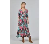 DIDI Long Dress Lani Print Offwhite With Pink Planes Print Taille: 34 | Robes midi Outlet | Femme | Rose