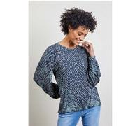 DIDI Loose Tee Imagine, Smock Darkblue With Sneakpeak Print Taille: 36 | Chemisiers Outlet | Femme | Bleu