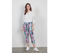 DIDI Travel Capri Journal Print In Dark Shadow With Floral Medley Taille: 38 | Pantalons de costume Outlet | Femme | Cyan