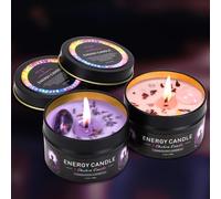 DiDiBirDi Bougie en cristal de cire de soja naturelle parfumée (lavande, violet) pour fêtes, rendez-vous, cadeaux d'anniversaire