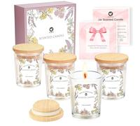 DiDiBirDi Bougies parfumées pour femme, bougies en cire de soja contenant des parfums de lavande, jasmin, rose et vanille