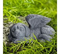 DiDiBirDi Mémorial pour chien - Ange - Pour chien - Marqueur funéraire - Statue d'intérieur - Cadeau pour la perte de chien - Figurine d'ange endormi en résine