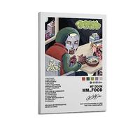 diDIdo Poster Mf Doom Mm... Album de musique alimentaire sur toile - Poster décoratif pour chambre à coucher - 20 x 30 cm