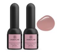 DIDIER LAB - Fiber Base Coat Vernis Semi Permanent Neutral Set - Base Gel Fortifiant pour Ongles avec Vitamines et Minéraux - Vernis Gel UV Flexible avec Formule Fibres Auto-nivelante - 2x10ml