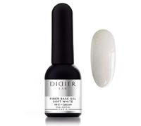 Didier Lab - Fiber Base Coat Vernis Semi Permanent Soft White - Vernis à Ongles Semi Permanent - Vernis Gel UV Semi Permanent - Nail Art Gel Pour Ongle - Gel Ongle UV -French Manucure -Gel Polis