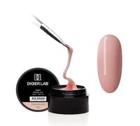 DIDIER LAB Fiber Gel Construction Ongle UV Auto Egalisant - Pink Blush - Sans HEMA - Builder Gel UV LED Ultra-Résistant pour Ongles en Gel Réparations Remplissages & Extensions - 50g