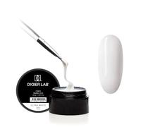 DIDIER LAB Fiber Gel Construction Ongle UV Auto Egalisant - Ultra White - Sans HEMA - Builder Gel UV LED Ultra-Résistant pour Ongles en Gel Réparations Remplissages & Extensions - 50g