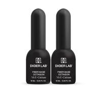 Didier Lab - Set Fiber Base Coat Vernis Semi Permanent Octagon - Vernis à Ongles Semi Permanent Sans HEMA ni TPO - Vernis Gel UV avec des Vitamines - Nail Art Gel Pour Ongle - French Manucure - 2x10ml