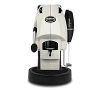 Didiesse Baby Frog Coffee & Tea Machine à café à dosettes avec mousseur à lait et support à double dosette pour café et thé, faible consommation d'énergie 450 W, distributeur d'eau chaude (Ivoire)