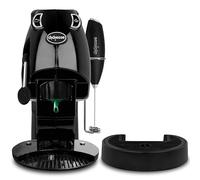 Didiesse Baby Frog Coffee & Tea - Machine à café à dosettes, avec fouet moulin à lait et double porte-dosettes pour café et thé, basse consommation 650 W, distributeur d'eau chaude. (Noir)