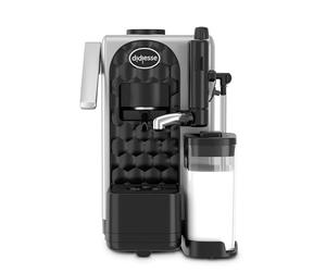 Didiesse MilkSide Machine à café expresso à dosettes et lait chaud, capucinateur, utilisable avec bouteille, réservoir d'eau 1,3 L, consommation 1850 W, fonction veille (couleur argent)