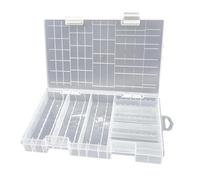 DIDILLX Boîte de rangement pour 60 piles AA, 40 piles 3 A, design léger avec couvercle transparent