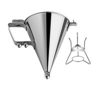 DIDILLX Distributeur de piles en acier inoxydable - Entonnoir de cuisine - Outil de cuisine pour la cuisson